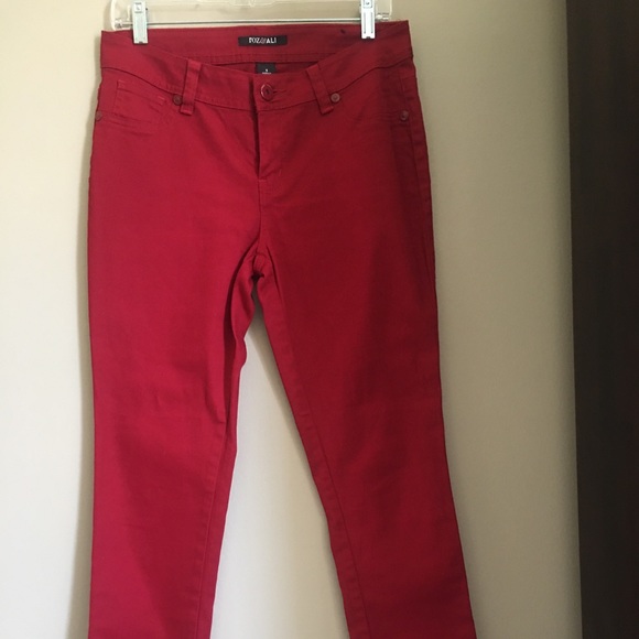 HTF Dark Red Skinny Jeans - Picture 3 of 6